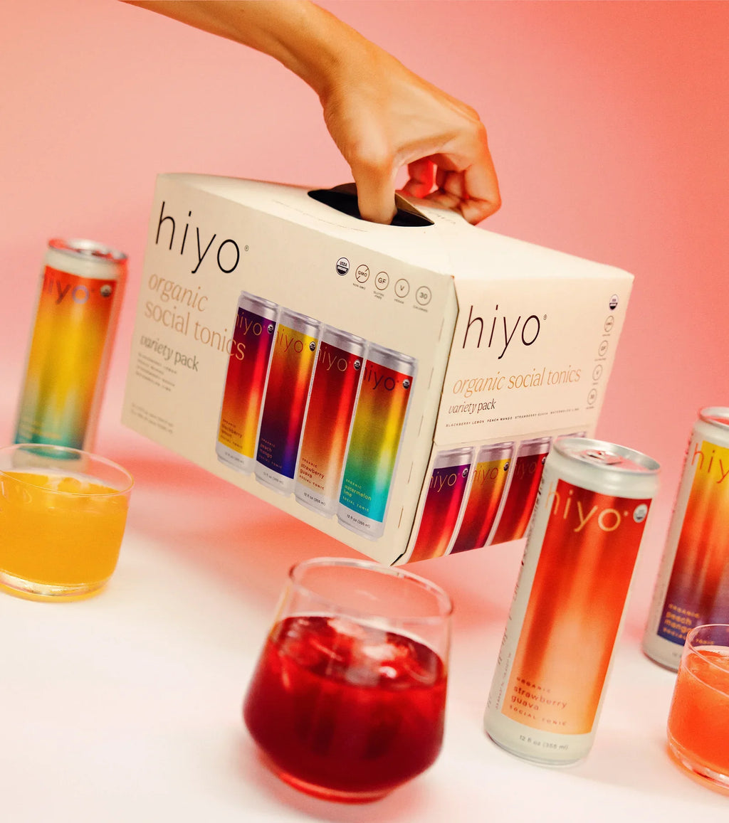 Hiyo — Coffret Varié | 12 Canettes 355 mL | Boisson Sans Alcool