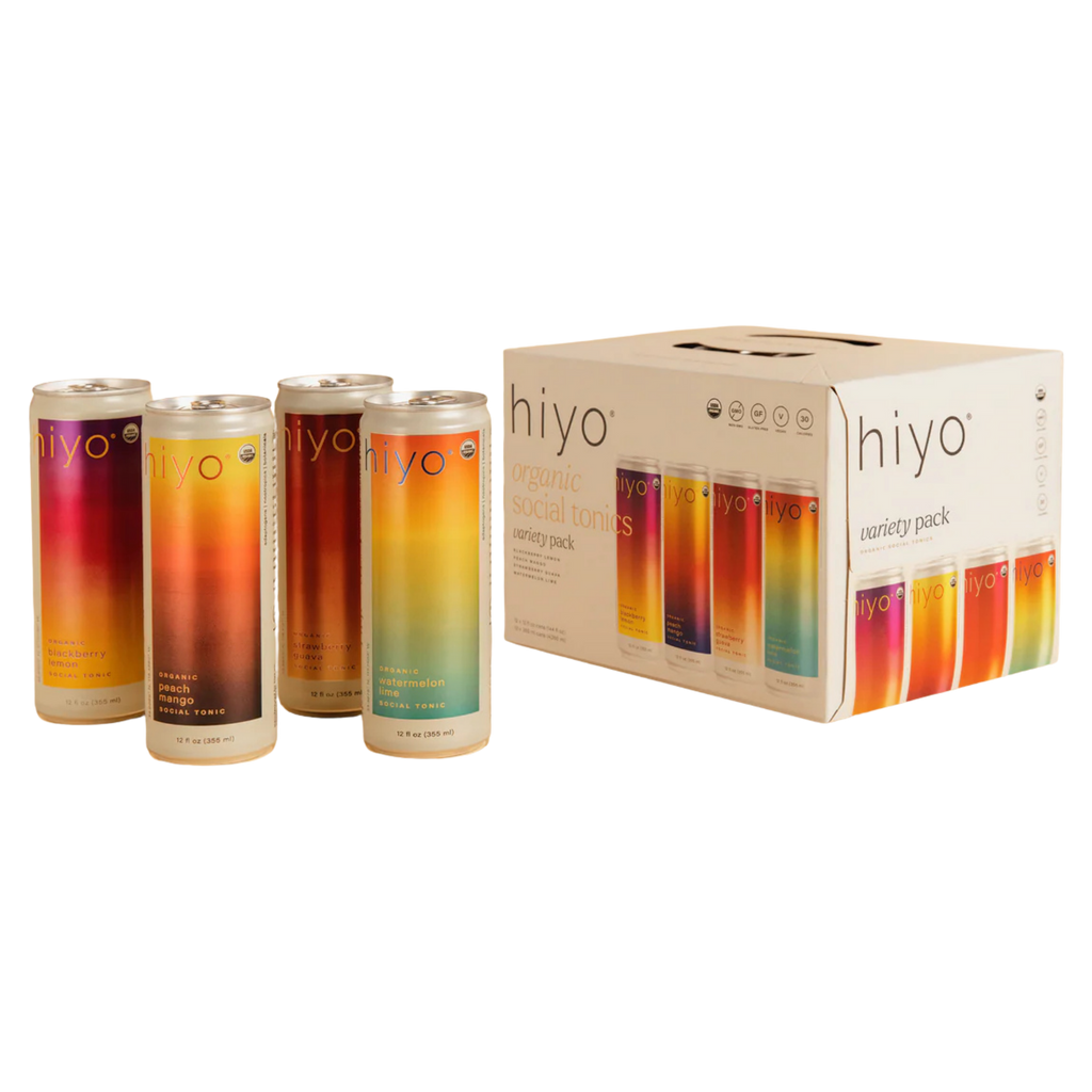 Hiyo — Coffret Varié | 12 Canettes 355 mL | Boisson Sans Alcool