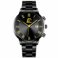 Montre Homme Business Acier Inoxydable — Calendrier & Style Élégant