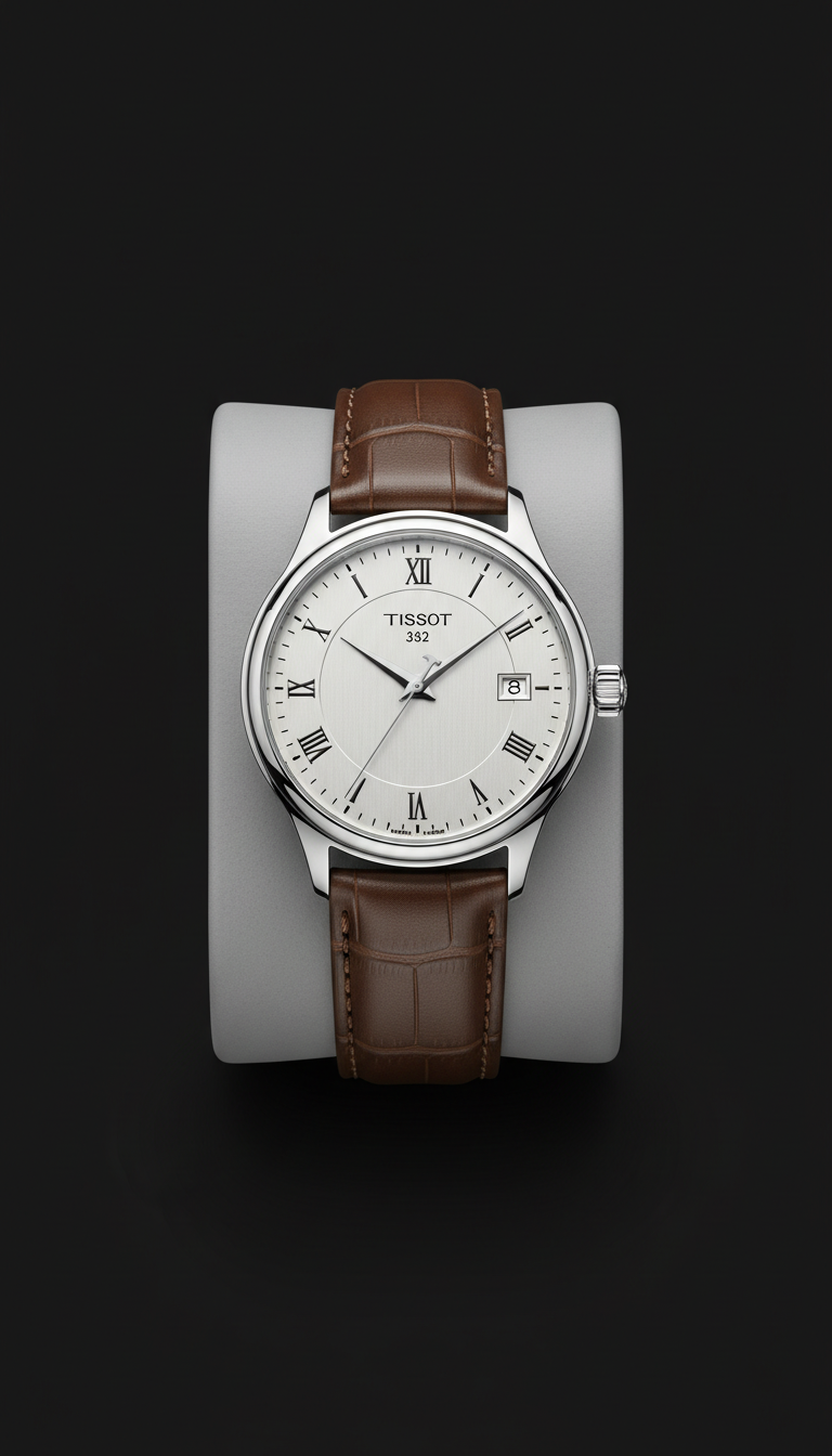Montre Tissot Le Locle acier et saphir