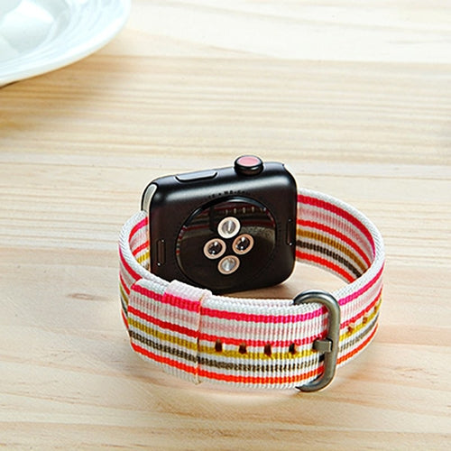 Rainbow Nylon Apple Watch Band