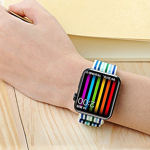 Rainbow Nylon Apple Watch Band