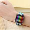 Rainbow Nylon Apple Watch Band