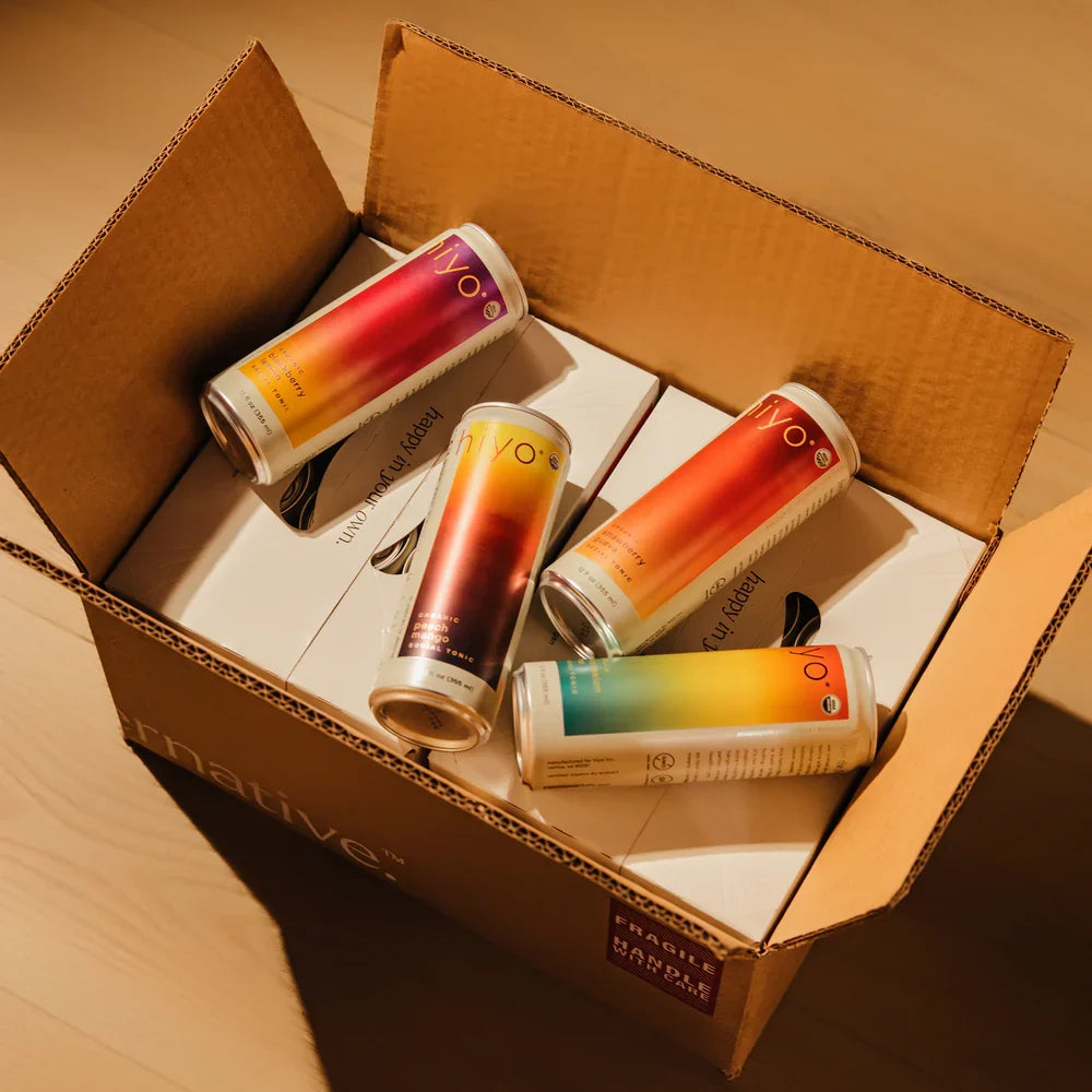Hiyo — Coffret Varié | 12 Canettes 355 mL | Boisson Sans Alcool